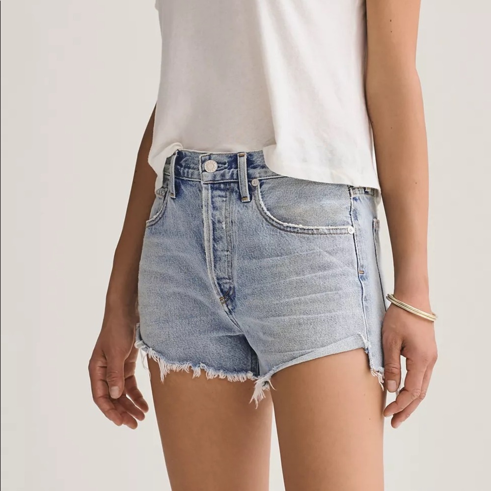 AGOLDE Parker Shorts in Riptide Size 27